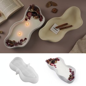 Resim 1 adet Büyük Düzensiz Oval Silikon Kalıp DIY El Sanatları için - Bitkisel Kaplar, Mum Tutucuları ve Depolama Tepsileri için İdeal - Dayanıklı, Yapışmaz Tasarım - Hobiler ve Reçine / Kalıp Sanatçıları için Mükemmel Hediye, Reçine Kalıp Kalıp | Sanatsal Hediye | Dayanıklı Silikon Kalıp, Bitkisel Kaplar 