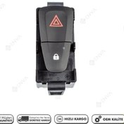 Resim Renault Scenic Dörtlü Sinyal Merkezi Kilit Düğmesi Anahtarı 2012- 
