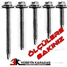 Resim MERİDYEN TRAPEZ ÇATI VİDASI 6,3 X 25 MM ( 200 ADET ) 