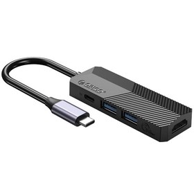 Resim Orico Type-C Bağlantılı 2 USB Portlu 4K 30Hz HDMI Docking Station Siyah 