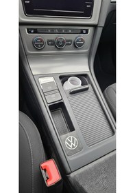 Resim Volkswagen Golf 7, 7.5 Karbon Desen Çakmaklık Giriş Kapağı Kırmızı Beyaz Mavi 
