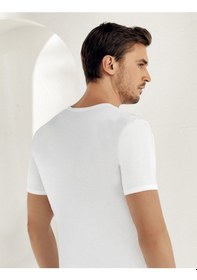 Resim Erkek Beyaz 6'lı Paket %100 Pamuk Atlet Me001 Beyaz 
