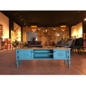 Resim Onurdesign Pastel Boyalı Ahşap Tv Sehpası 
