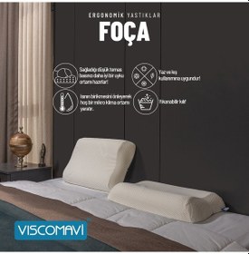 Resim Viscomavi Foça Ergonomik Visco Yastık 