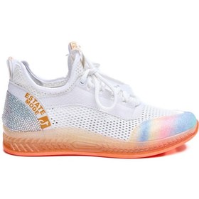 Resim Derinet Bağcıklı Fileli Günlük Kadın Sneaker 