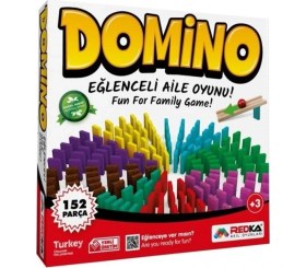 Resim Özbience Renkli Ahşap Domino Seti, Eğlenceli ve Zarif Masa Oyunu 