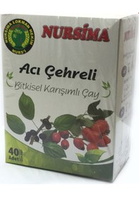 Resim Nursima Acı Çehreli Bitkisel Karışımlı Süzen Poşet Çay 40'lı 