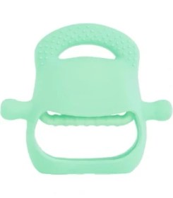 Resim Eco Lounge Açık Yeşil Bebek Silikon Diş Kaşıyıcı 