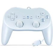 Resim Nintendo Wii İçin Klasik Kablolu Oyun Denetleyicisi Oyun Uzaktan Kumandası Beyaz 