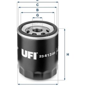 Resim Yağ Filtresi Ford Fıesta 1.2l 1.4l 01- / C-max 1.6l 03-07 / Focus 1.4l 1.6l / Fusıon. Mondeo 1.8l 2 Aa6e6714ab / Ufi 
