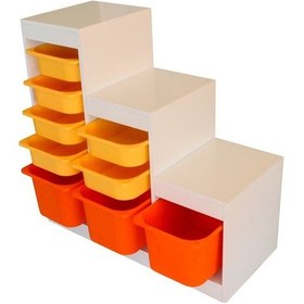 Resim Woodnjoy Zigzag Oyuncak Dolap Mdf Lam 