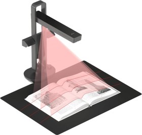 Resim Aura Pro Taşınabilir Kitap Tarayıcı, 14MP, A3 Belgeler Tarayabilen, OCR & Akıllı Masa Lambası 