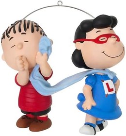 Resim Hallmark Keepsake Noel Süsü 2024, Fıstık Çetesi Süper Lucy ve Linus, Fıstık Hayranları için Hediyeler 