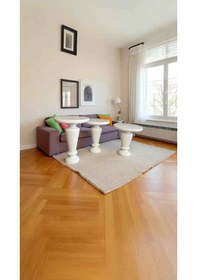 Resim 3 Lü Ahşap Mantar Yan Sehpa Takımı Beyaz Renk Sehpa Seti - Wooden Coffee Table Beyaz 