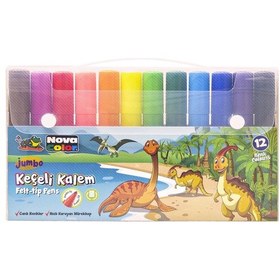 Resim Nova Color Jumbo Keçeli Kalem Seti 12'li Nc-874 