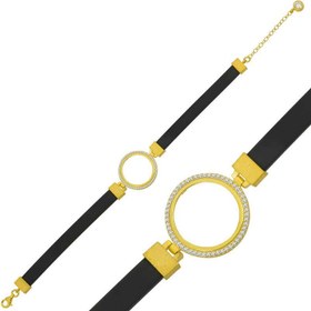 Resim Gümüş Çeyrek Takılabilen Altın Kaplama Kadın Bileklik 