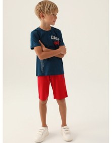 Resim U.S. Polo Assn. U.s. Polo Assn Lisanslı Clothing Lacivert Erkek Çocuk Bermuda Takım 5274-43257 Lacivert 