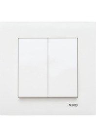 Resim Viko Viiko Karre Beyaz Ikili Beyaz Renk Komütatör 12 Adet Çerçeveli 