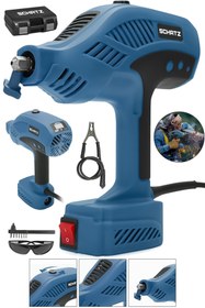 Resim Schatz 300 Amper Sjs Metal Şanzıman Çift Kart Çift Soğutmalı El Tipi Invertör Elektrot Kaynak Makinesi Mavi 
