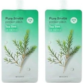 Resim Sivilceli Ciltler İçin Çay Ağacı Yağı İçeren Uyku Maskesi 10ml Pure Source Pack Tea Tree 2li Paket 