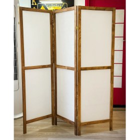 Resim Weblonya Ahşap Paravan Panel Kumaş Seperatör Paravan 6006 