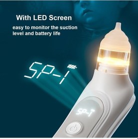 Resim Createtech Moveevo Otomatik Elektrikli Bebek Burun Aspiratörü Beyaz: 5 Seviye Emme, Çocuk İçin Düşük Gürültü, Müzik & Işık, 3'lü Silikon Uç + Kutu 