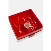 Resim Kayışlı Bayan Kol Saati ve Takı Seti Kombini 