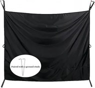 Resim VUIUYOIES Karavan Duş Perdeleri İçin Kancalı Oxford Kumaş Gizlilik Örtüsü Arka Kapı İçin Garantili Gizlilik Örtüsü 