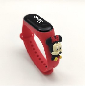 Resim Genel Markalar Minnie Mouse Dokunmatik Led Dijital Çocuk Saat 