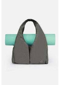 Resim İcone Bag Pliseli Spor Çanta, Su Geçirmez Kumaş Spor Çanta, Omuz Çantası, Çok Cepli Spor Çanta Haki 