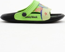 Resim Tonny Black Erkek Çocuk Yeşil Poli Taban Tropical Desenli Terlik 
