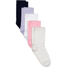 Resim Civil Girls Basic Düz 5'li 2-12 Yaş Kız Soket Çorap - Standart 10-11 Yaş 
