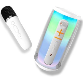 Resim NewFace RDBYDN Pluse 6 Mikrofonlu RGB Kablosuz Hoparlör (152831) - Beyaz 