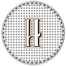 Resim The Mia Emily Pasta Tabağı H Harfli 19 Cm Eml0010 