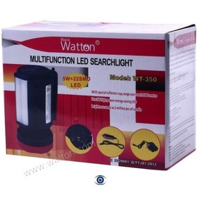 Resim Watton Wt-350 Çift Yönlü Projektör Işıldak El Feneri Siyah 
