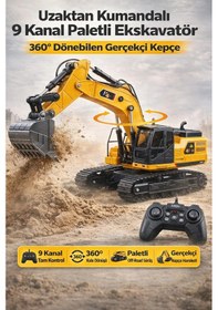 Resim Uzaktan Kumandalı Full Fonksiyon Hareketli Excavator 2.4ghz Iş Makinesi Ekskavatör Çok Renkli 