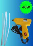 Resim HAFSER 40watt Sıcak Silikon Tabancası 4 Adet Çubuk Silikon Eritme Tabanca Şeffaf Mum Yapıştırıcı 