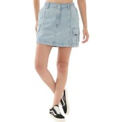 Resim Vans Sidewalk Denim Skirt Kadın Elbise - Etek Açık Mavi 