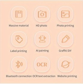 Resim Willowhaven Taşınabilir Mini Termal Hd Fotoğraf Etiket Yazıcısı - Sarı, Usb Şarjlı, Taşınabilir, Lityum Pil, Kablosuz Sarı 