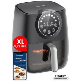 Resim Goldmaster GM-7419 Freefry Cam Kapak Hazneli Sıcak Hava Fritözü 
