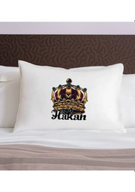 Resim Bk Gift Kişiye Özel İsimli Pamuklu Yastık Kılıfı-7 50x70cm , Sevgiliye , Ev si, Tasarım Ev Tekstili 