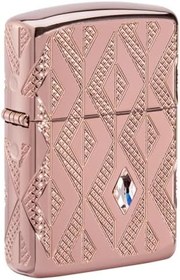 Resim Zippo Geometric Diamond Pattern Design Çakmak 