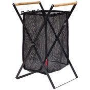 Resim Homyl Örgü Çamaşır Sepeti Kulplu Katlanır Siyah-stand Siyah Stand 