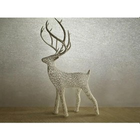Resim Ren Geyiği 3d Baskı Heykel Modern Dekoratif Obje 14cm 