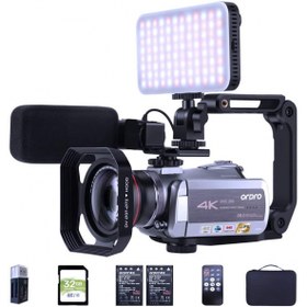 Resim ORDRO 4K 30fps UltraHD IR Gece Görüşlü Video Kamera 