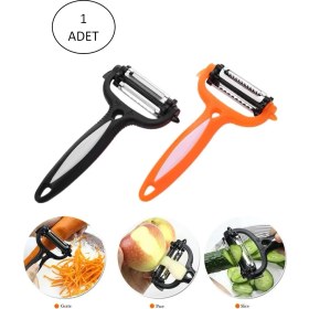 Resim Renkli Saplı 3 Başlı Çelik Soyacak - Soyucu 