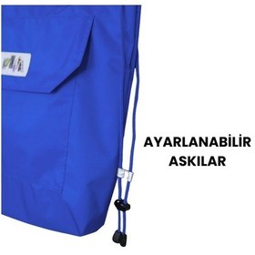 Resim Kukita Büyük Boy Su Geçirmez Çok Amaçlı Plaj Çantası MAvi 