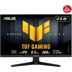 Resim Asus Tuf Gamıng Vg249q5a 23.8 200hz 0.3ms Gaming Aı Elmb Sync Cece5asu0257 