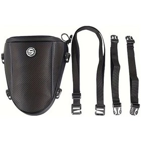 Resim Hightower Siyah Motosiklet Arka Koltuk Çantası Dayanıklı Çapraz Bagaj Çok Bölmeli Ayarlanabilir Kayışlar Siyah 