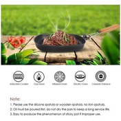 Resim Prestigegoods Geniş Biftek Tenceresi L Gri Demir Ahşap Saplı Yüksek Yoğunluklu Demir Yapışmaz Altın 